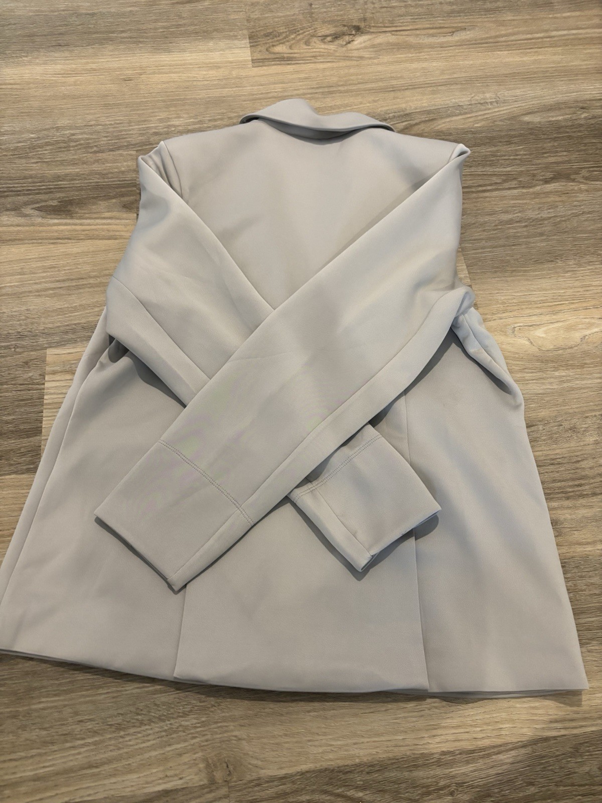 ADay Size Medium Oyster Gray Soft Power Blazer Career Capsule Stretch Prof