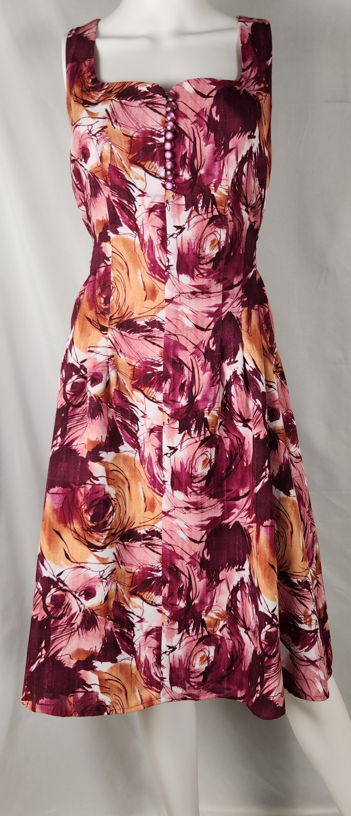 Liz Claiborne Axcess Floral Tie Back Waist Classic/Old-Money Sundress XL