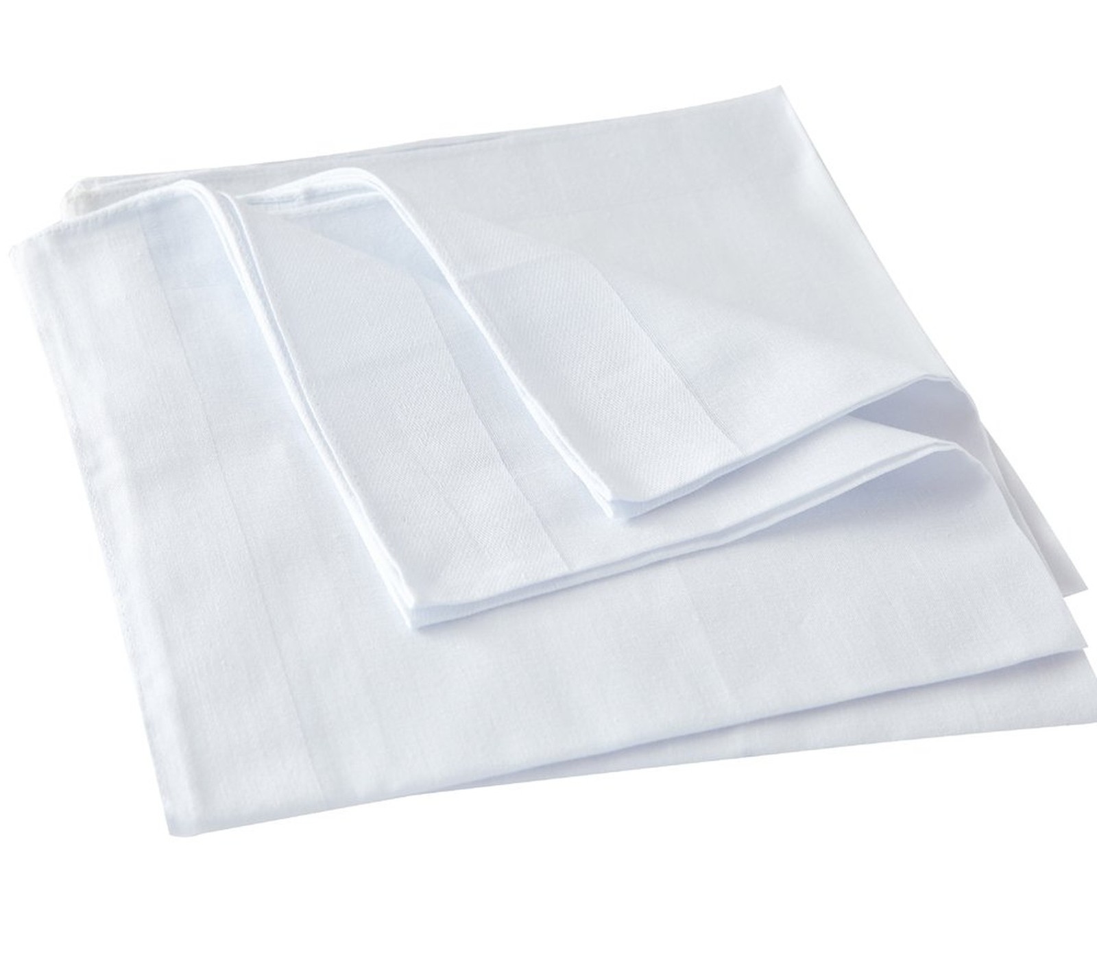 Women’sLadies Pure White Handkerchiefs,12 inch,100% Cotton, Pack of 12