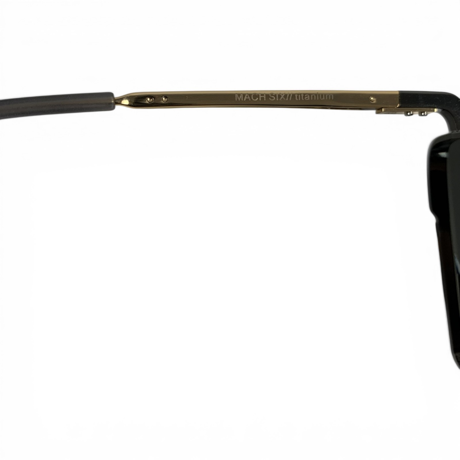 DITA DTS121-62-01-Z Mach Six Sunglasses Black Gold Luxury Eyewear (Pre-Owned)