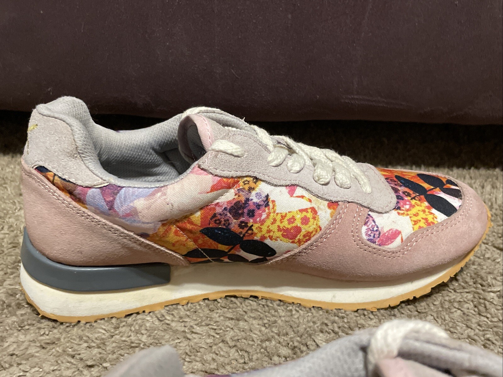 INKKAS Sneakers Women’s US W8/M6 Jogger Running Shoes Pink Lace-up