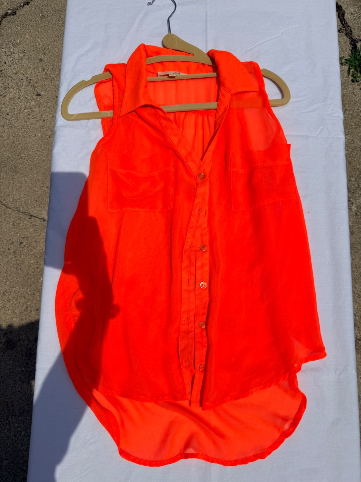 Women’s Summer Tops Size Small — 4 piece pink & orange top lot