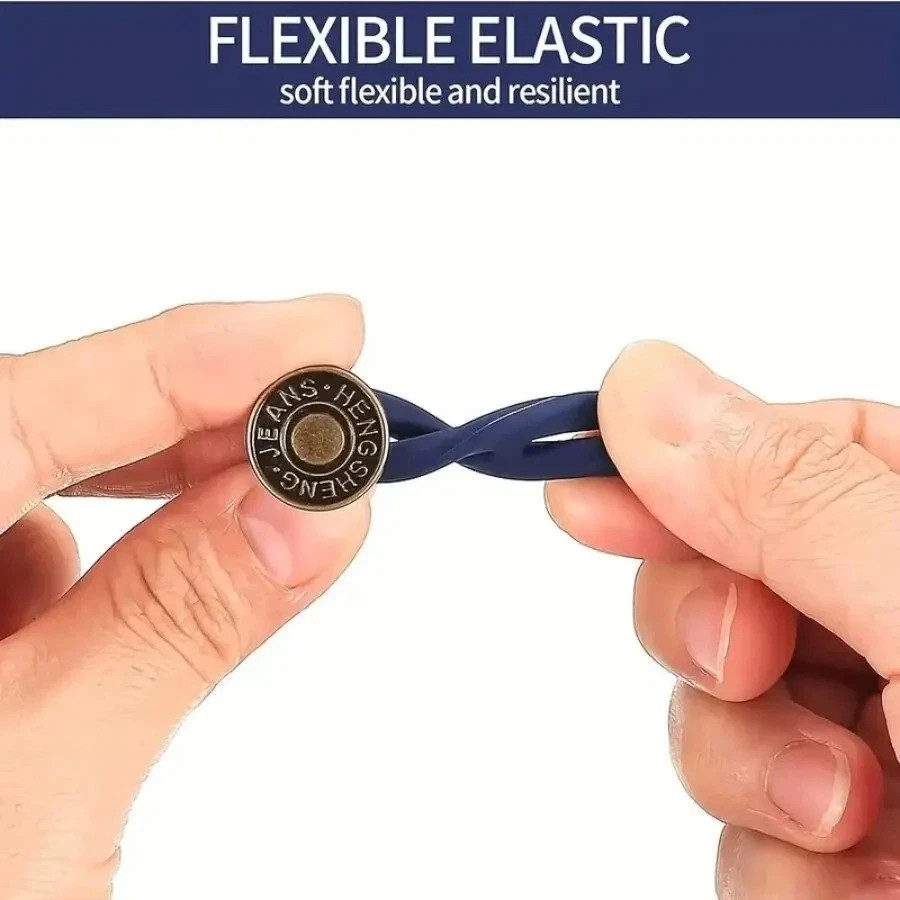 6PCS Jeans Button Extender Adjustable Waist Extender for Men Women Pants