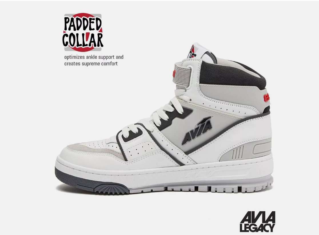 Avia 880 Men’s Basketball Shoes, High Top Retro Sneakers for Indoor or Outdoor