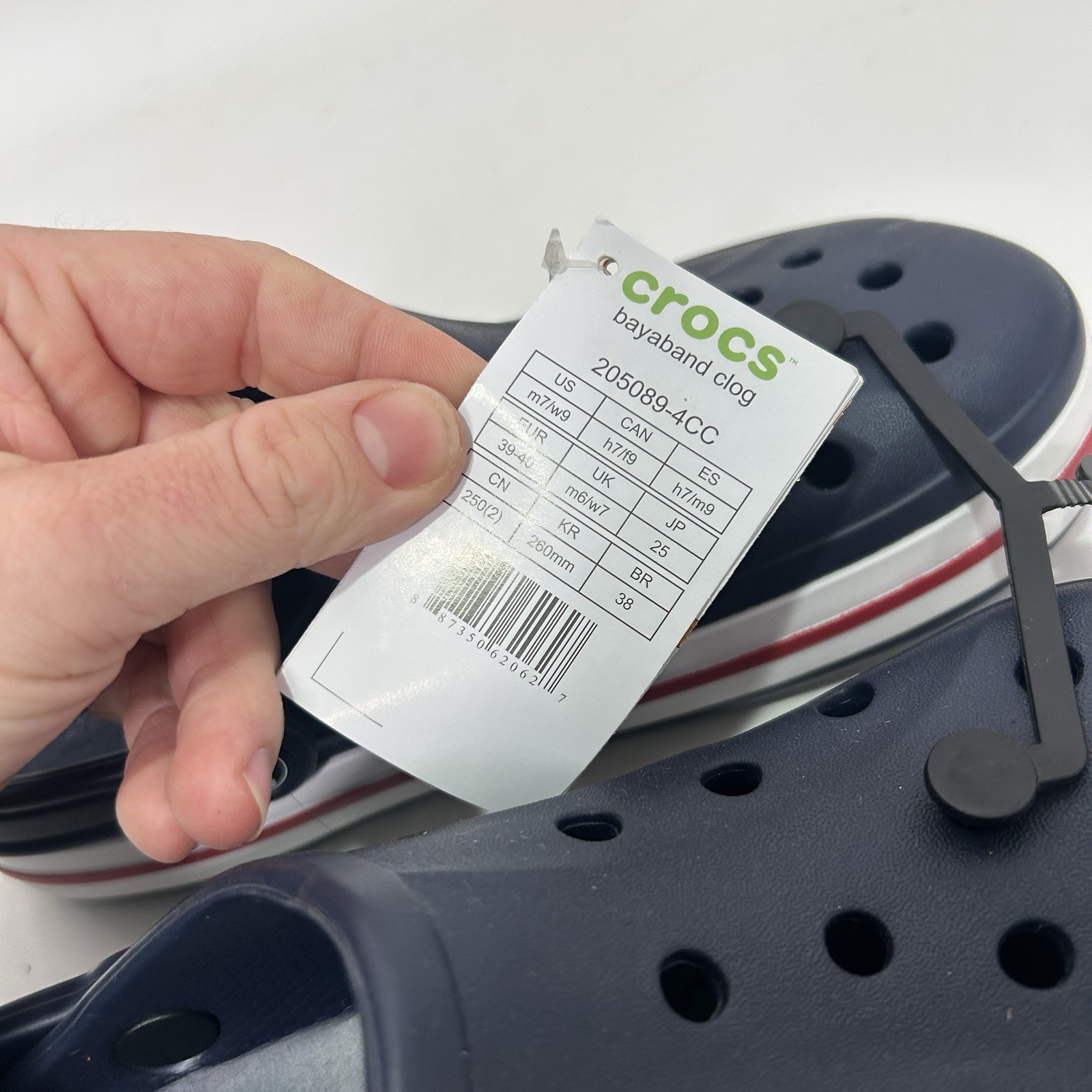 Crocs Bayaband Clogs Navy/Pepper 205089-4CC Men’s 7/Women’s 9 New