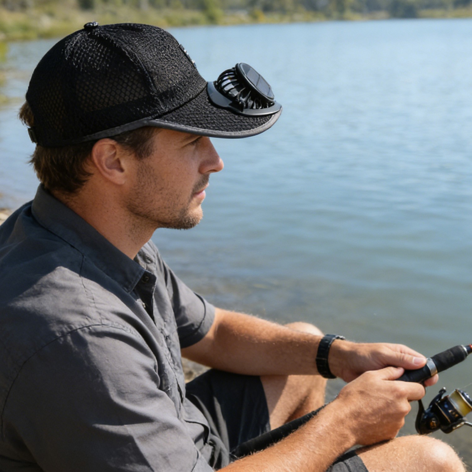 Solar & USB Powered Fan Baseball Hat – 3-Speed Cooling Cap For Outdoor Sports US