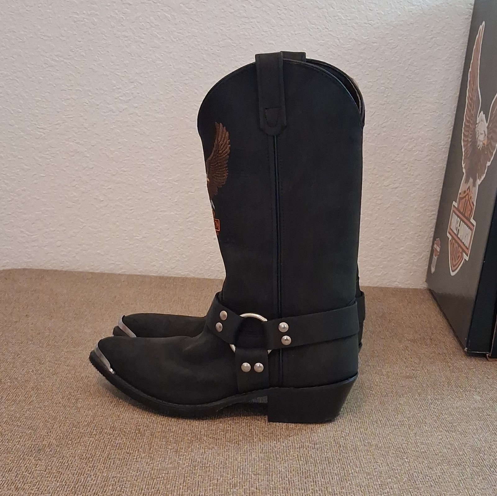 Harley-Davidson Women’s Leather Boots Size 8 EE Black