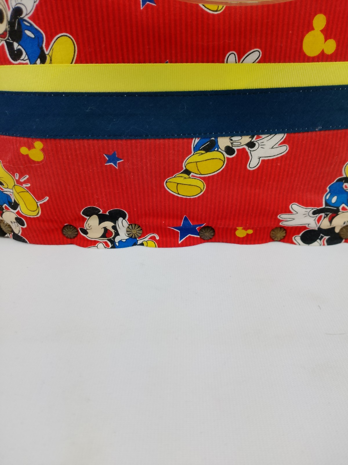 Handmade Red Mickey Mouse Tote Beach Bag