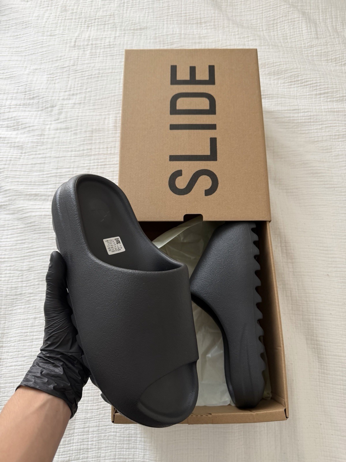 Adidas Yeezy Slide Onyx Size 12 NWOB HQ6448