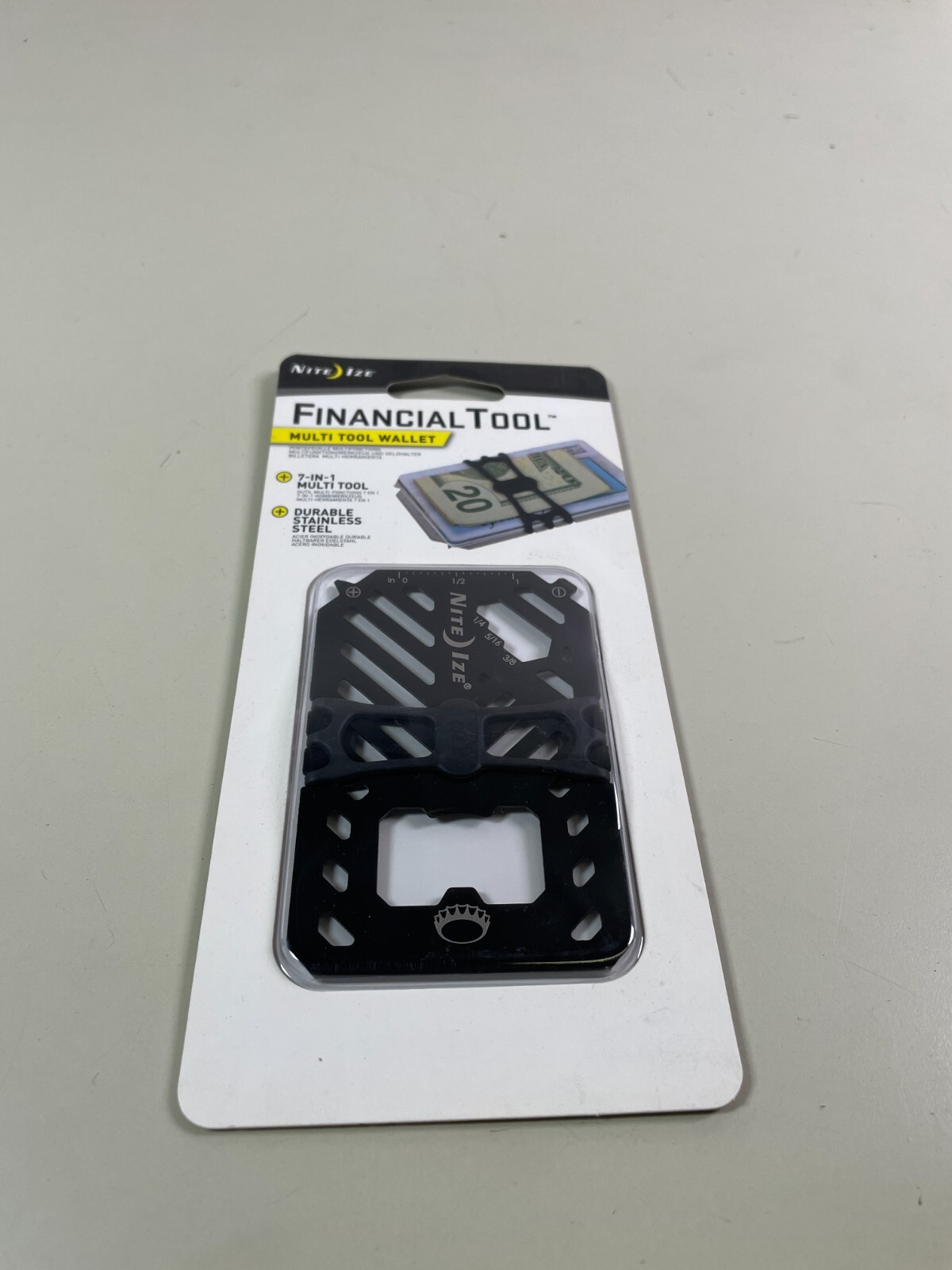 Nite Ize Financial Tool 7 in 1 Multi Tool Durable Stainless Steel Tool New