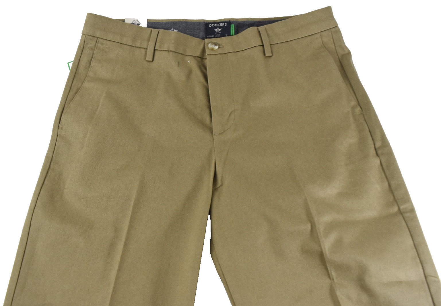 Dockers Mens Signature Khaki Pants New 33 34 36 38 Khaki Flat Front Straight Fit
