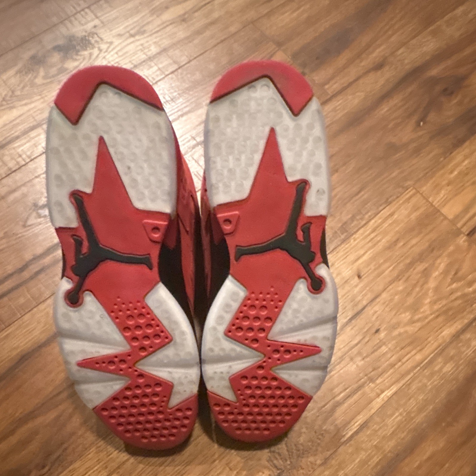 Jordan Air Jordan 6 Red/Black Mid Top Men’s Lace-Up Basketball Sneakers EE