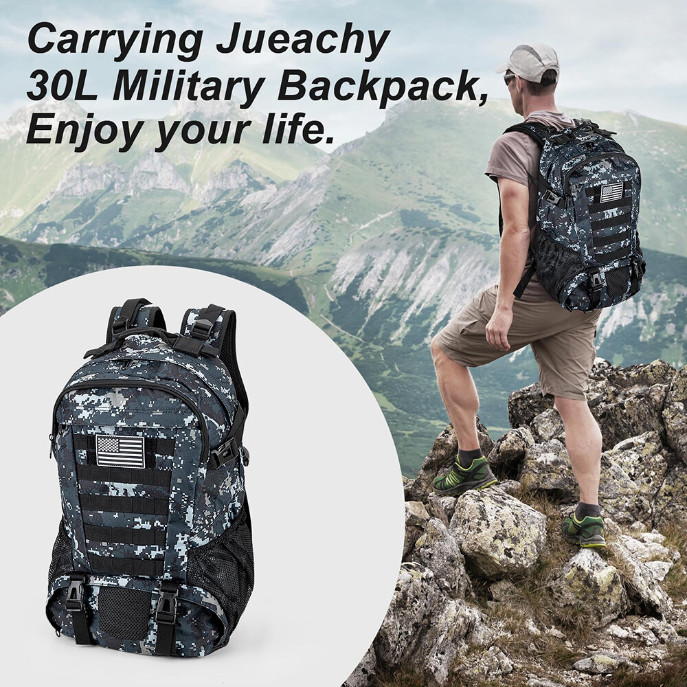 Outdoor Military Tactical Backpack Waterproof Rucksack Camping Hiking Bag
