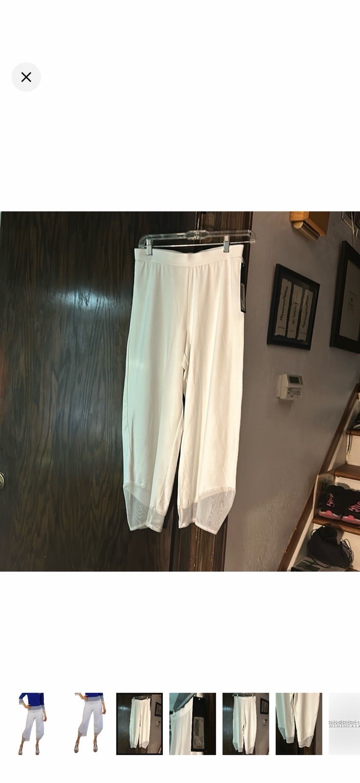 NWT Sympli Mix Shadow Pant in white 4