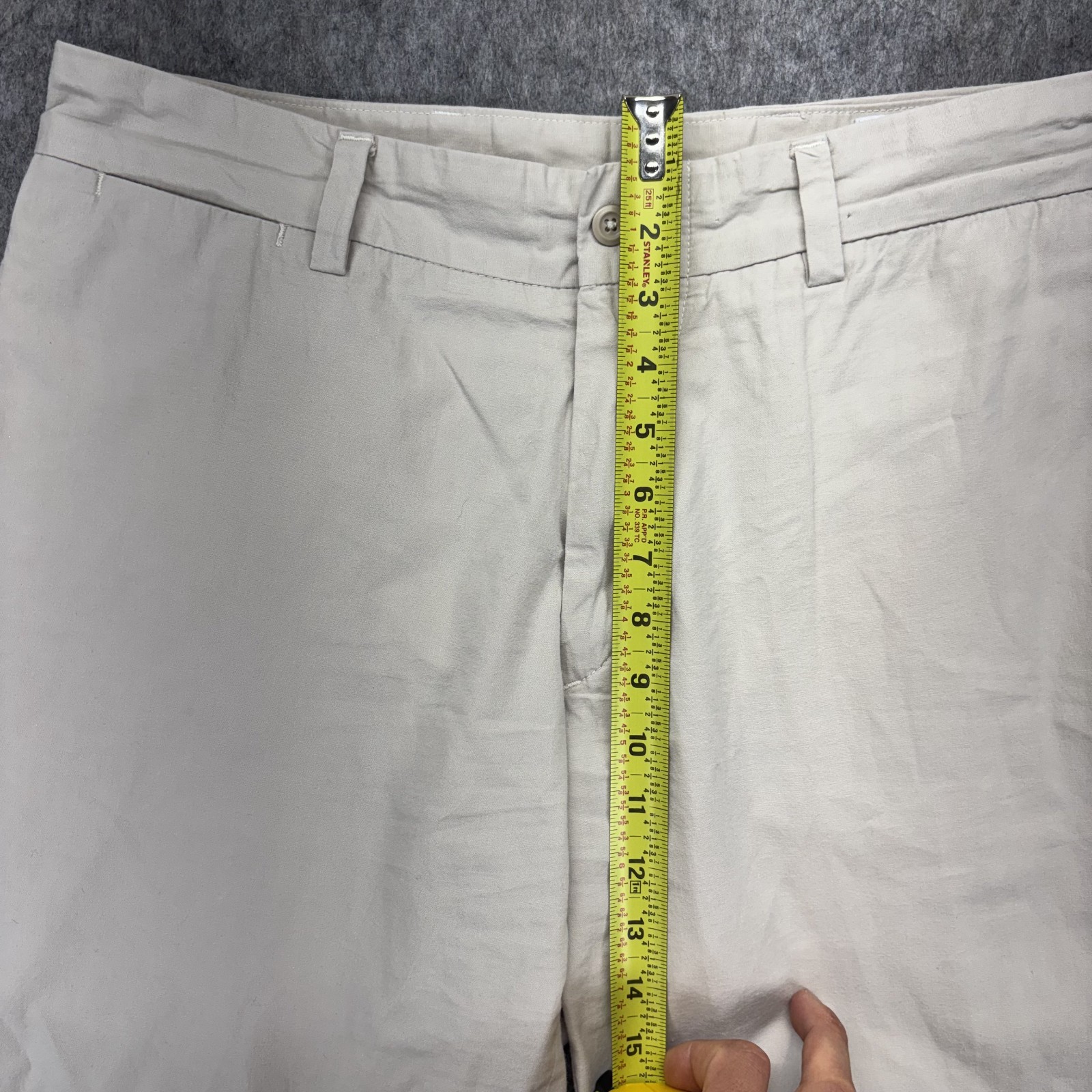 Jack Donnelly M4 Khaki Chino Pants Mens 35×29 Slim Tan Made in USA Preppy Flat