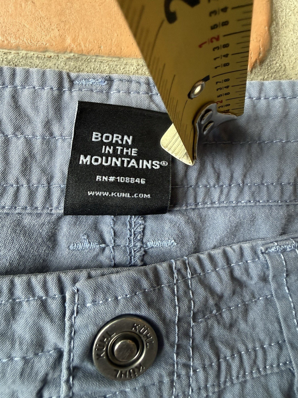 Kuhl Hiking Shorts Blue Size 8 Outdoor Camping Style #6078 Born in the Mountains