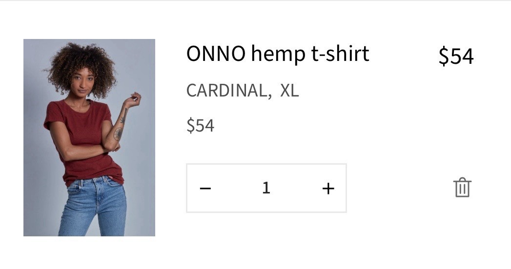 Onno Women’s Hemp Organic Pima Cotton T-Shirt Cardinal Red Sz XL NWT Soft