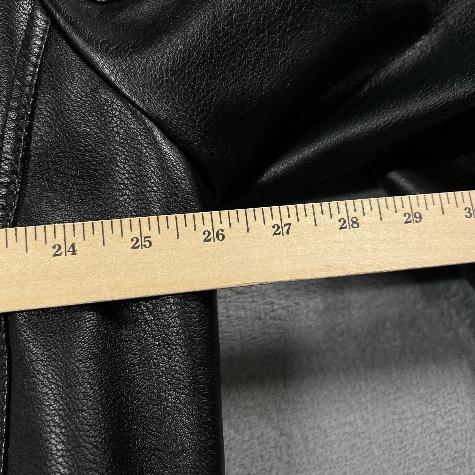Levis Jacket Mens XL Black Faux Leather Insulated Sherpa Lined Bomber Moto