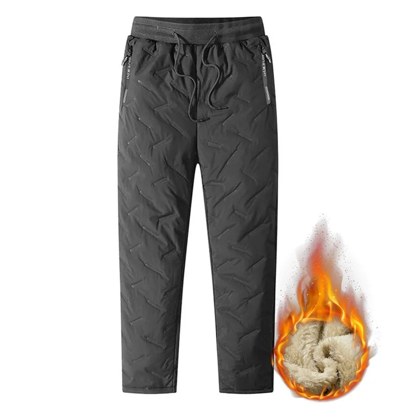 Winter Sweatwear Men Plush Thick Fleece Sweatpant Lambswool Thermal Trousers