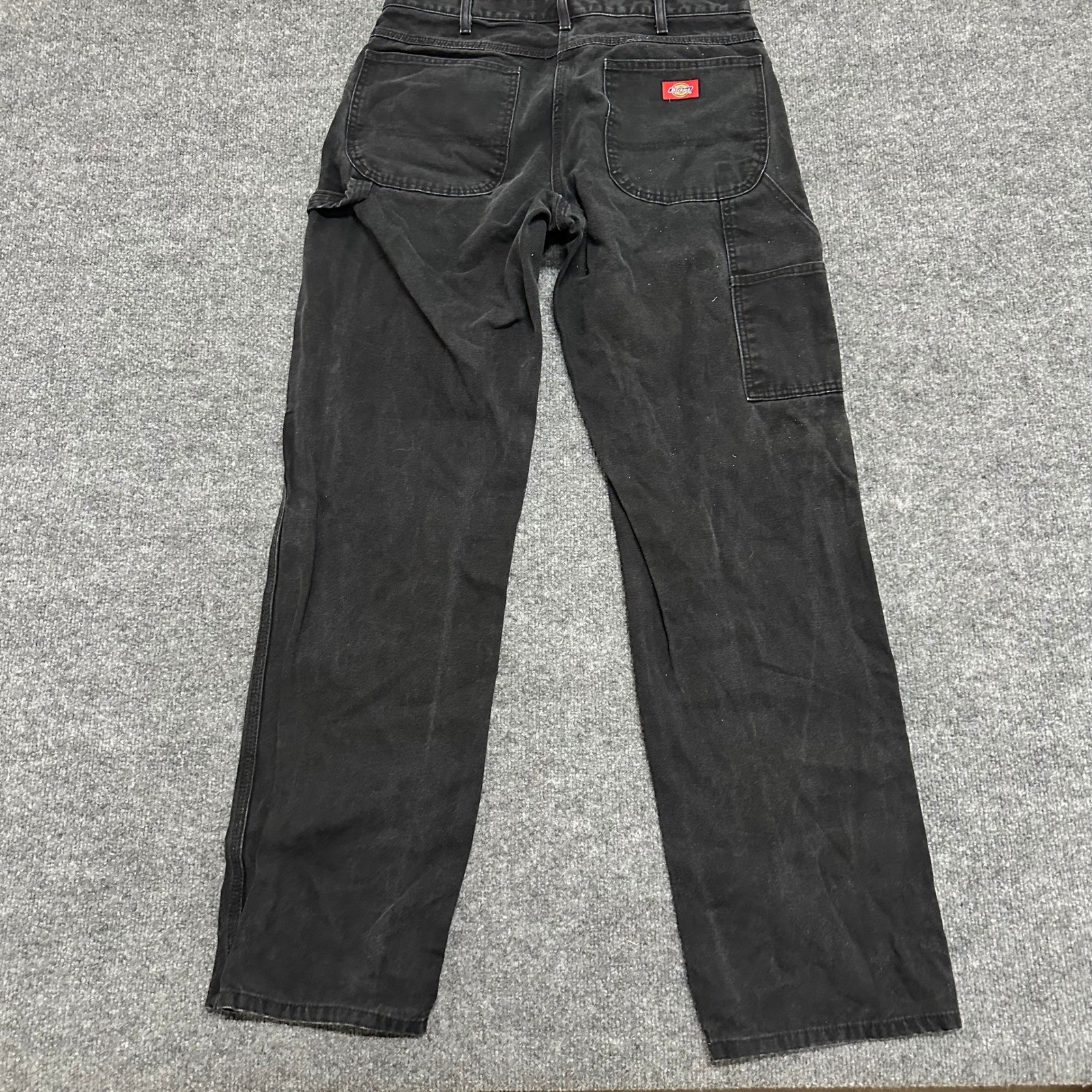 Dickies Pants Mens Size 34×32 Black Carpenter Relaxed Fit Canvas Utility