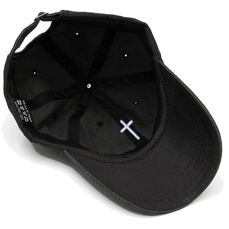Cross Embroidered Christian Baseball Cap, Washed, Adjustable Hat, Jesus, Church