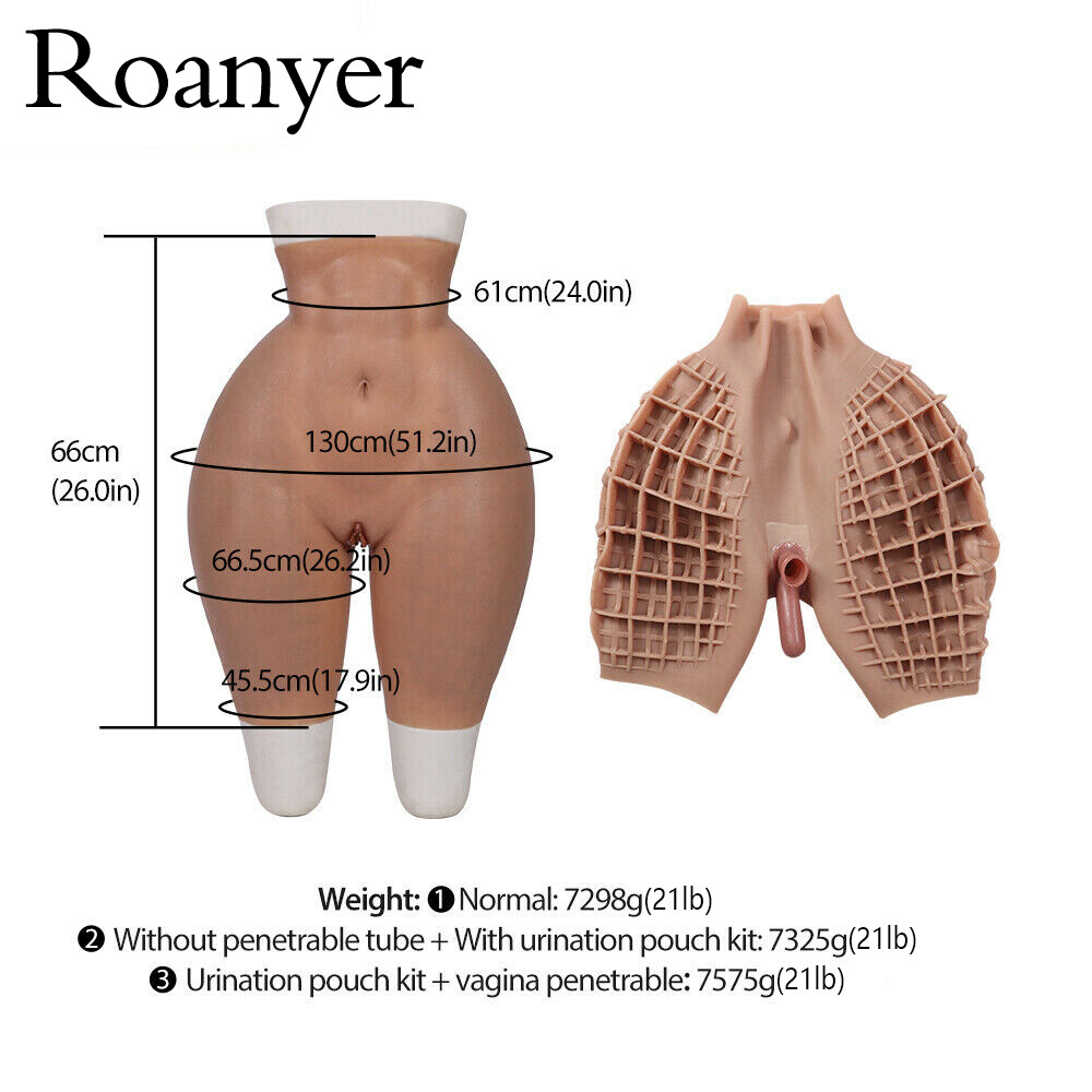 Roanyer Crossdresser Silicone Hip Enhancer Thicken Super Strong butt Pants