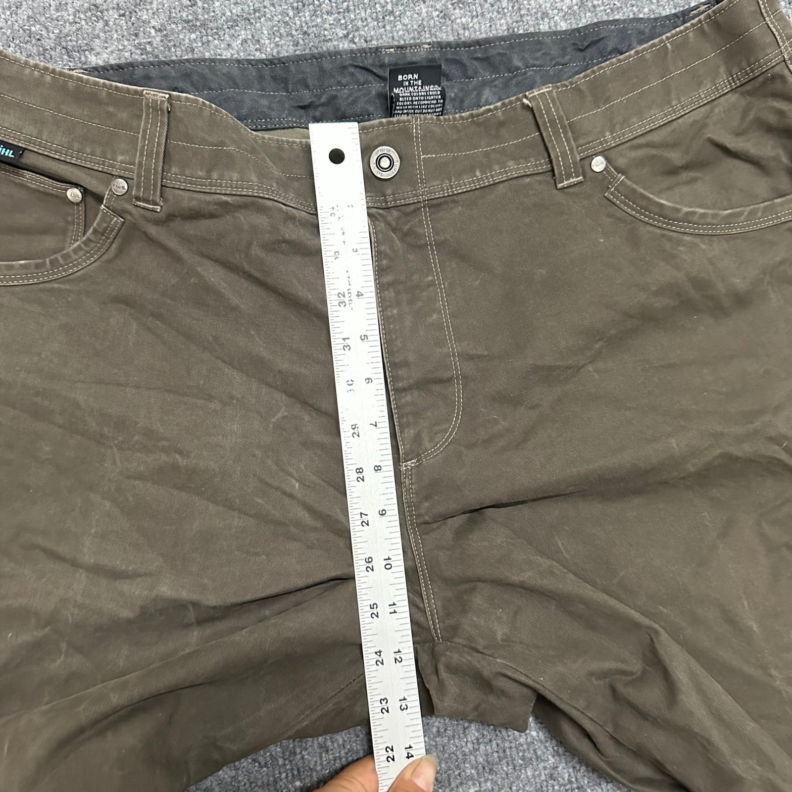Kuhl Pants Mens Size 40×36 Brown Rydr Canvas Relaxed Fit Hiking Outdoor Trail