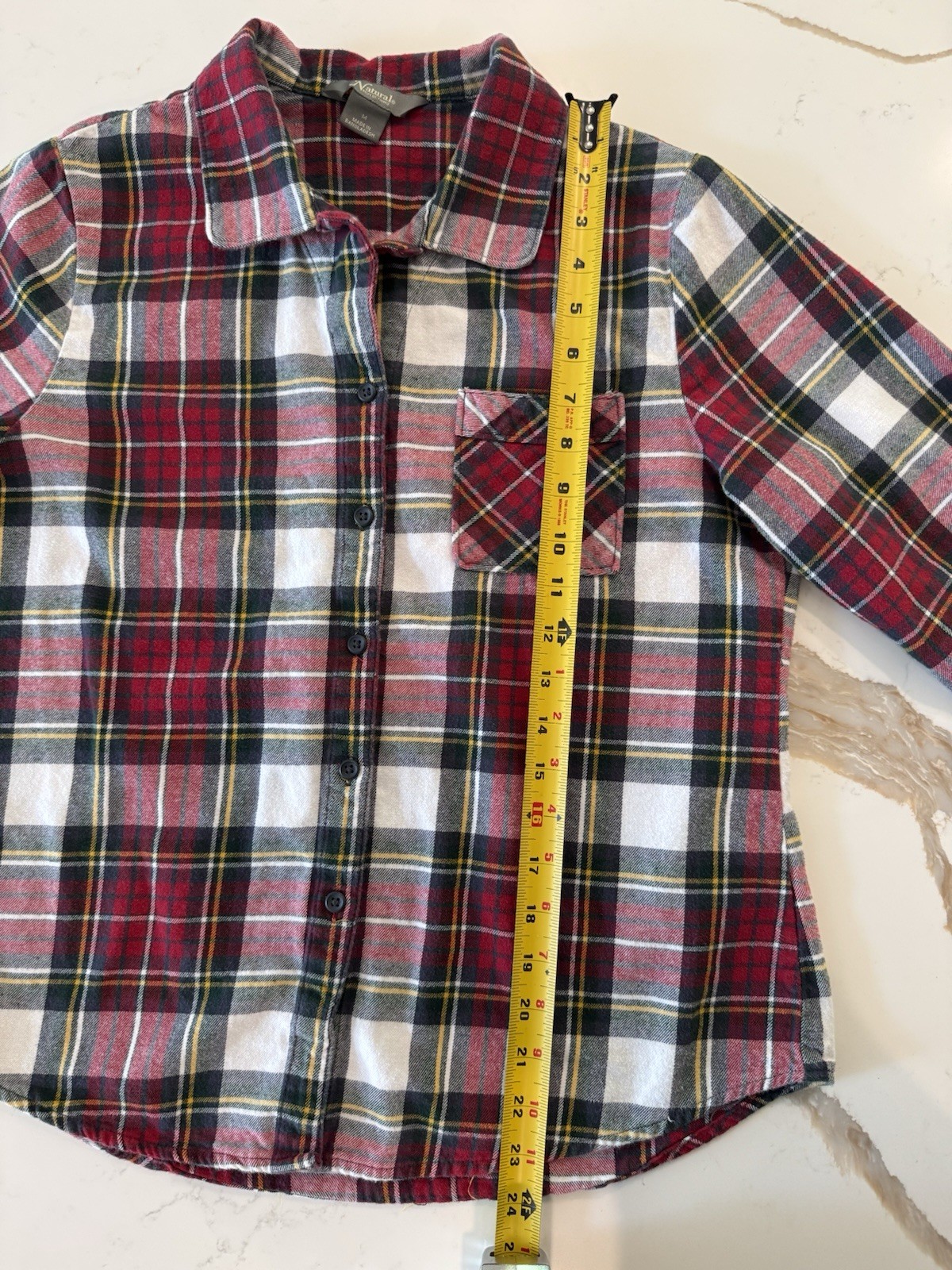 Natural Reflections Bass Pro Flannel Shirt Womens M 100% Cotton Red Plaid