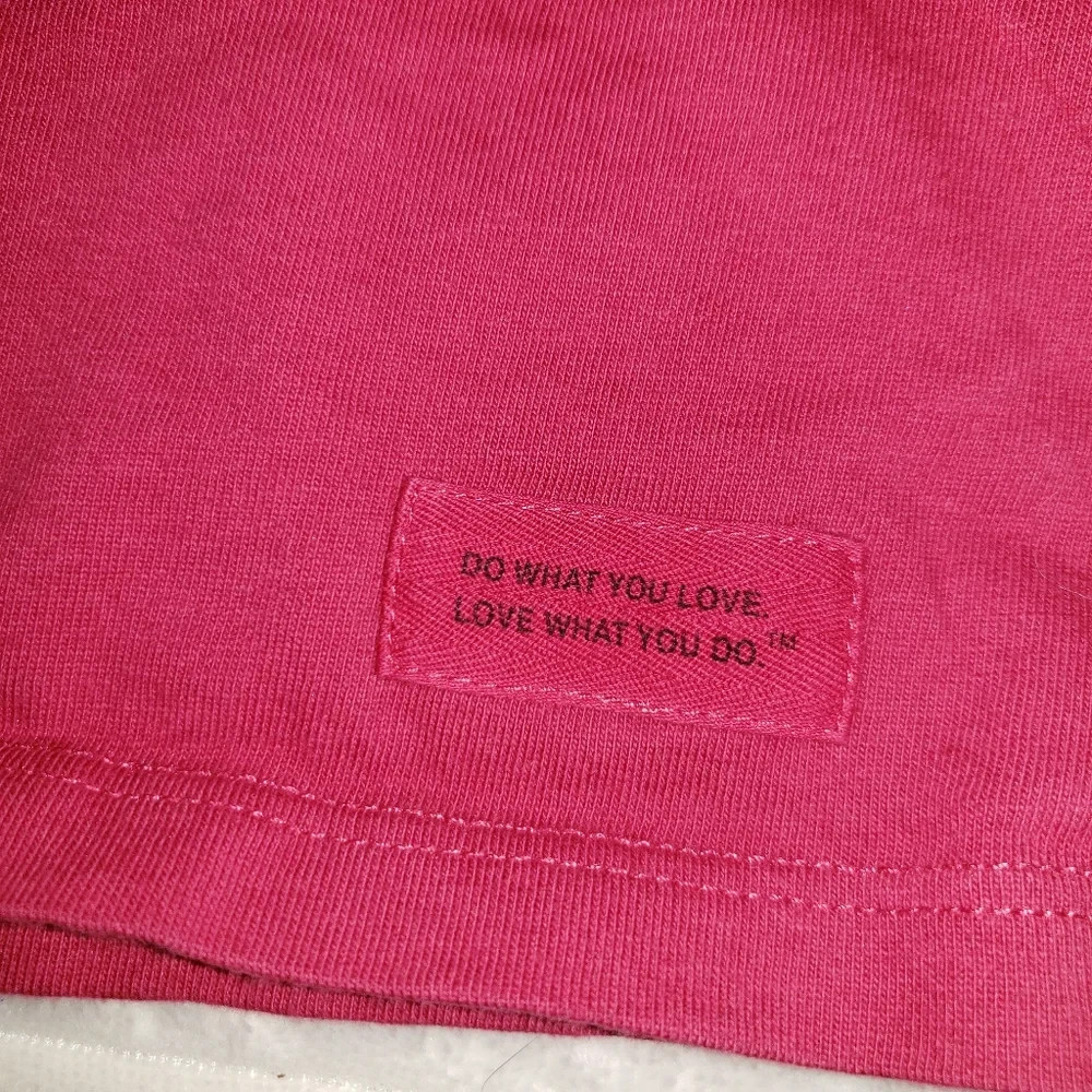 Life is Good Pink T-Shirt with Turtle Design NWOT classic fit XXL