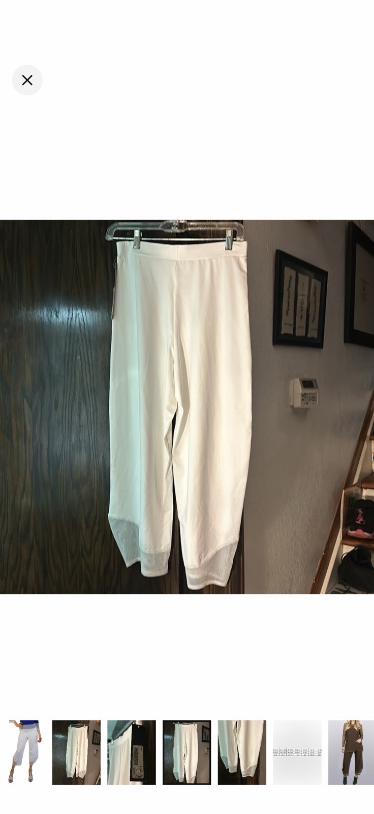 NWT Sympli Mix Shadow Pant in white 4