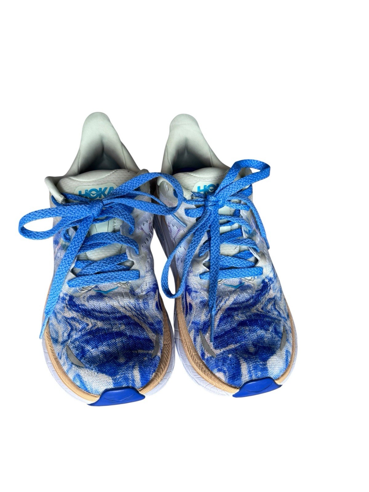 Hoka One One Clifton 8 Women’s Size 7B Blue Marble Running Shoes Sneakers