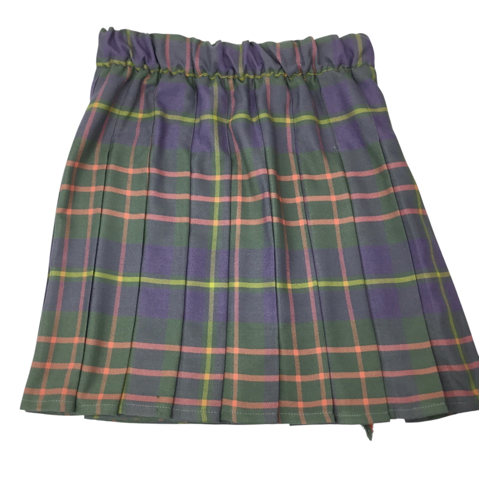 Sport Kilt Plaid Skirt Kilt Pleated Mini Size S Tartan USA Adjustable Wrap