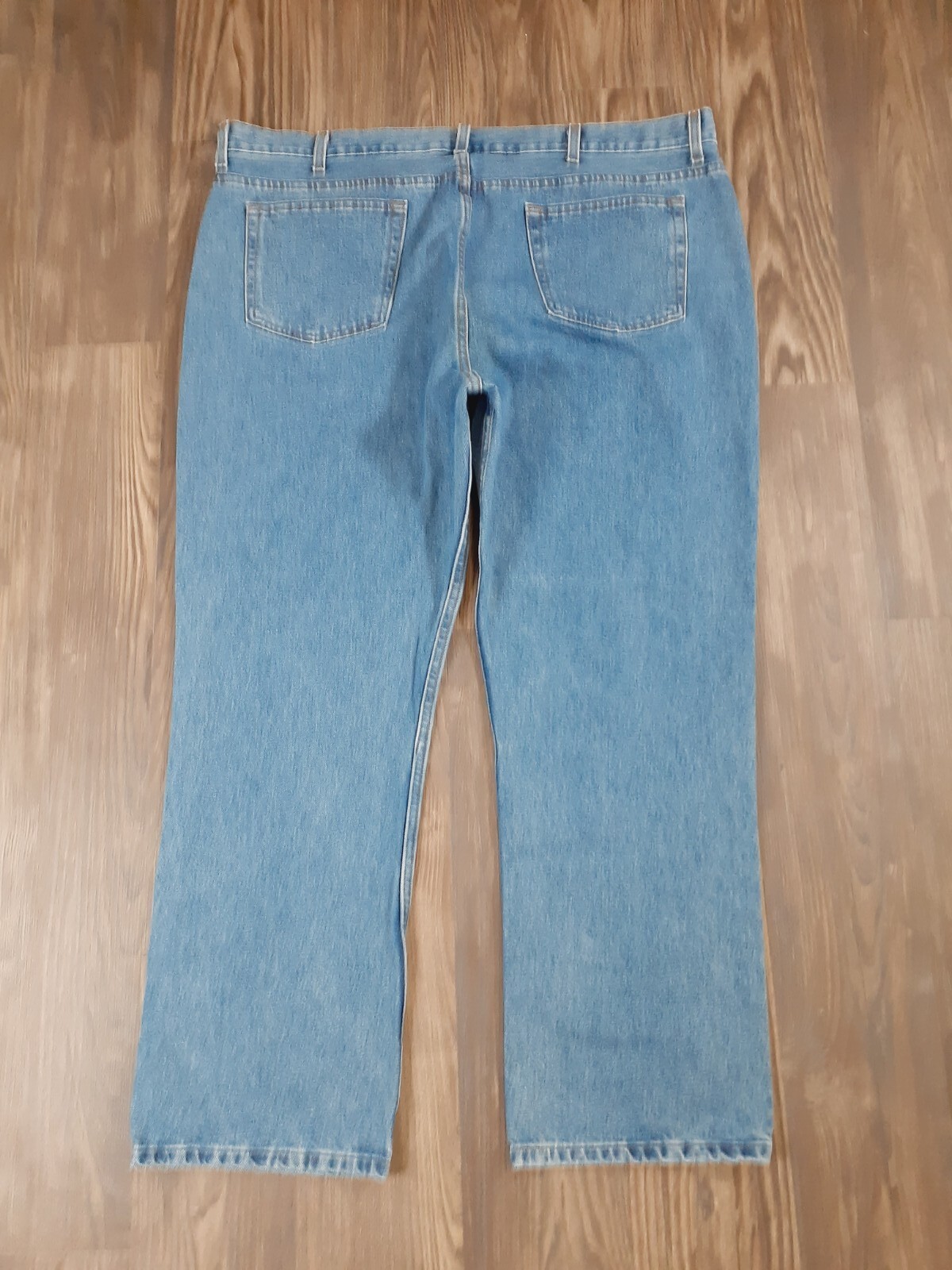 George Mens Medium Wash Regular Fit Straight Leg Jeans 46×32