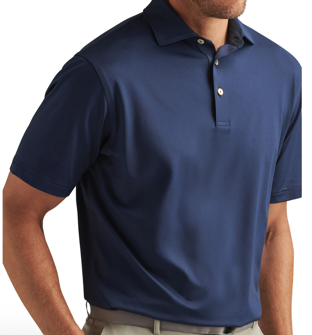 NEW! PETER MILLAR SHIRT SUMMER COMFORT POLO – Navy Blue