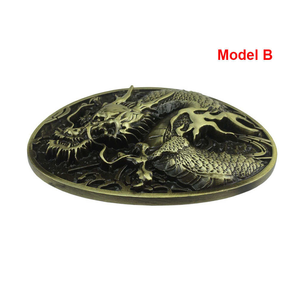 Western Cowboy Buckle Vintage Alloy Bull Engraved Belt Buckle fits 1-1/2″ Belt