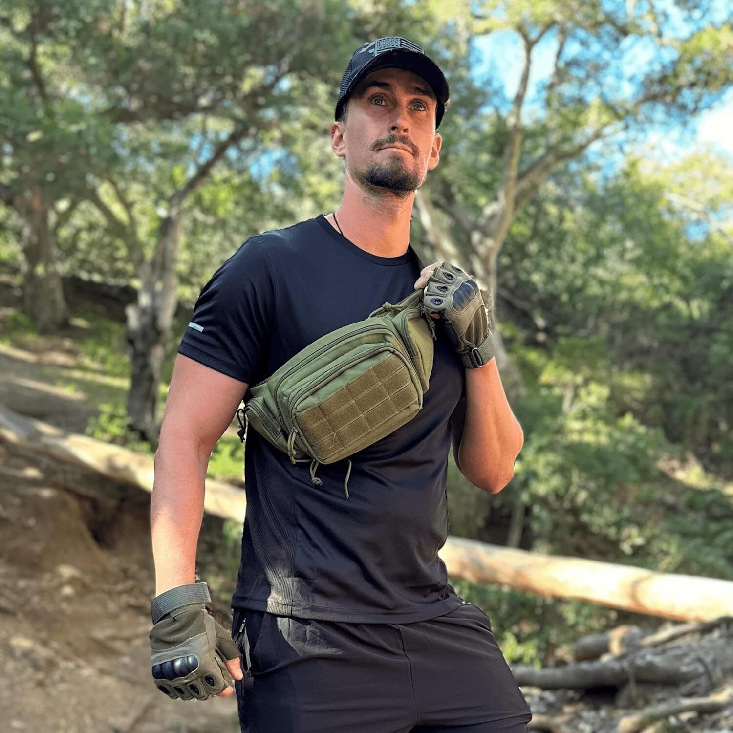 Tactical Waist Fanny Pack Phone Pouch Military Outdoor Camping Hiking Belt Bag