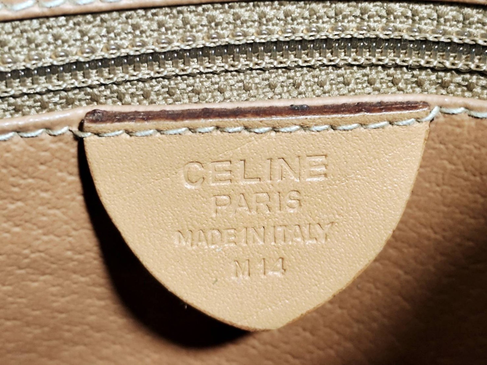 CELINE Macadam Accessory Pouch PVC Leather Hand Bag Purse Authentic #1144