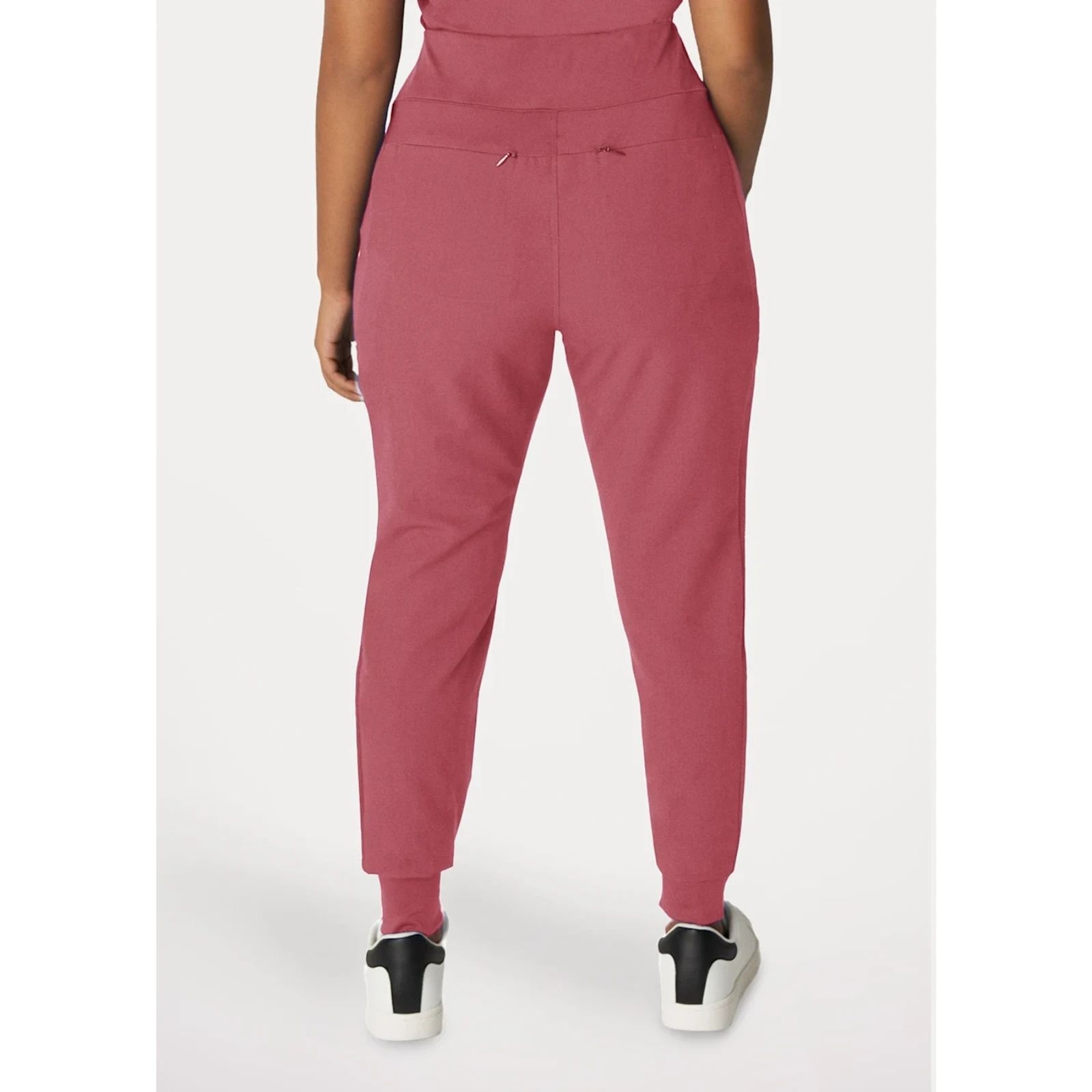 #030 – White Cross V-tess 7-Pocket Yoga Waist Cargo Jogger Slate Rose Size XL R