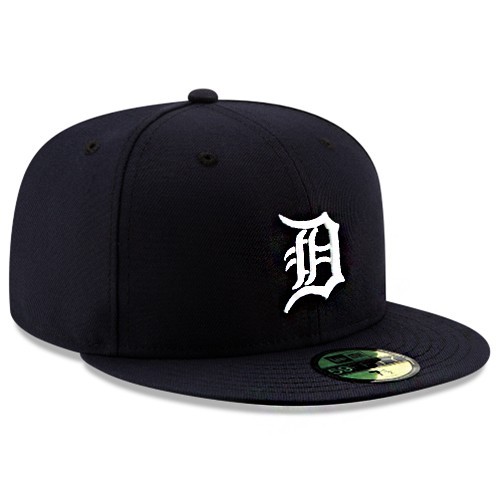 New Era Detroit Tigers Youth Fitted Hat Kids Authentic 2018 Home Navy Size 6 3/4