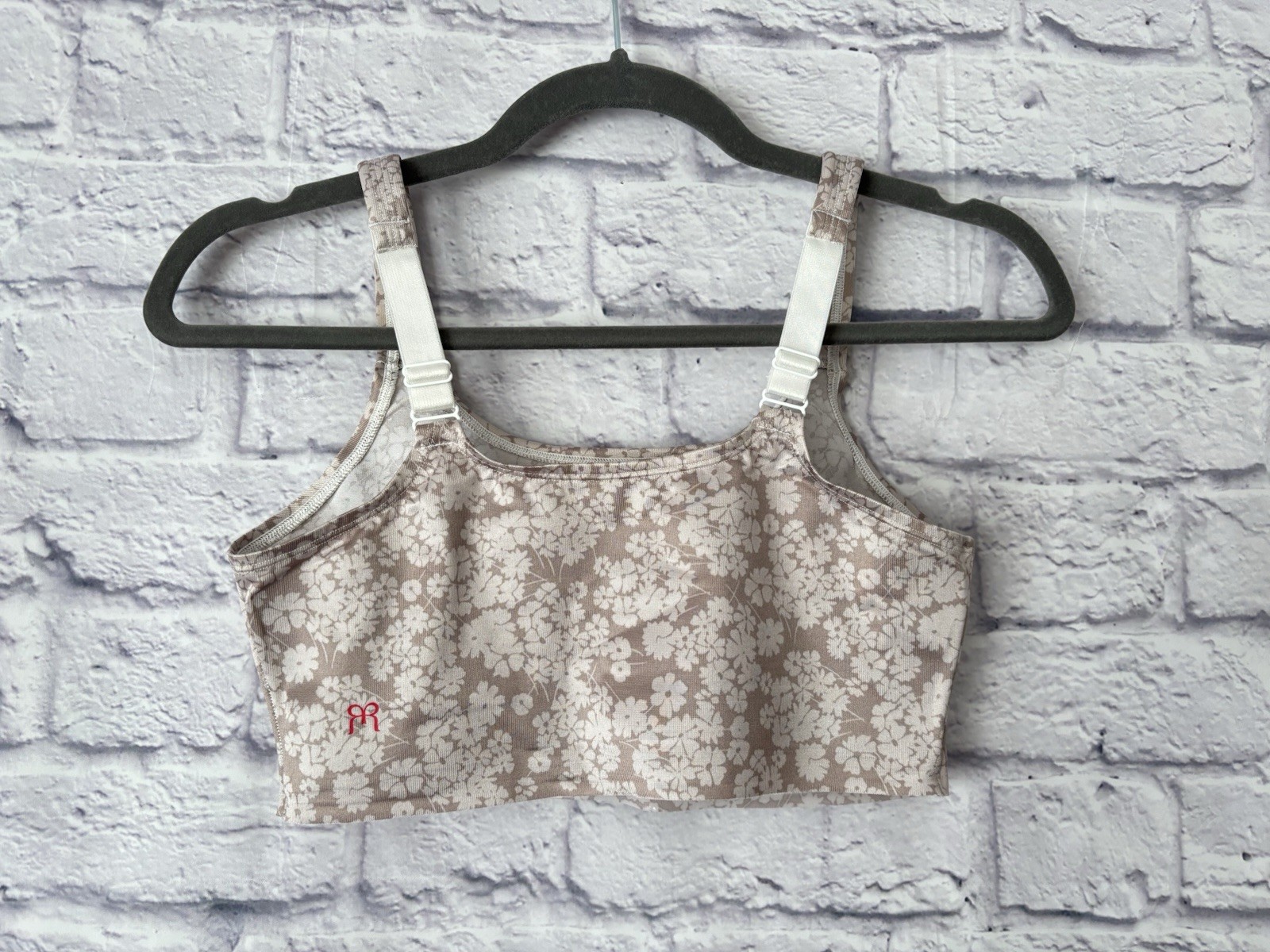 Ruby Ribbon Demiette Bra 3029 Size 32 Floral Beige