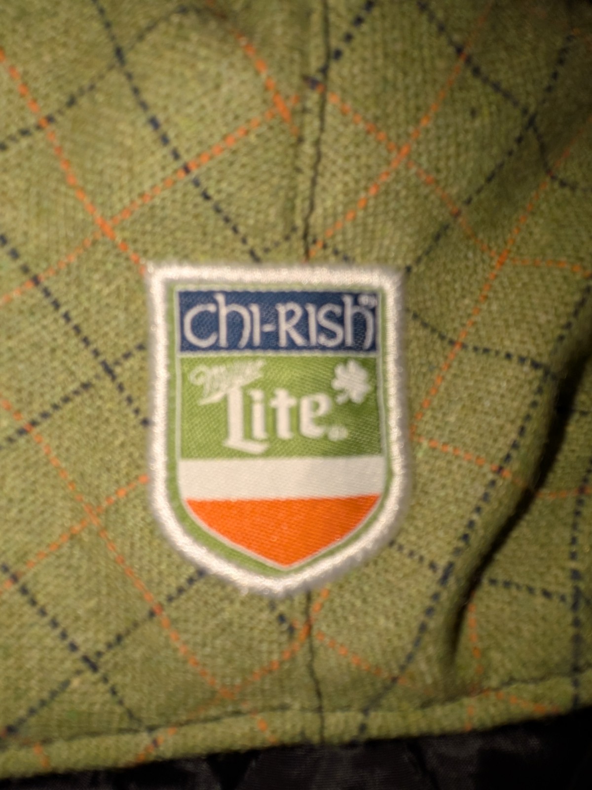 chi-Rish Lite Green Plaid Men’s Flat Cap Hat Cap, One Size