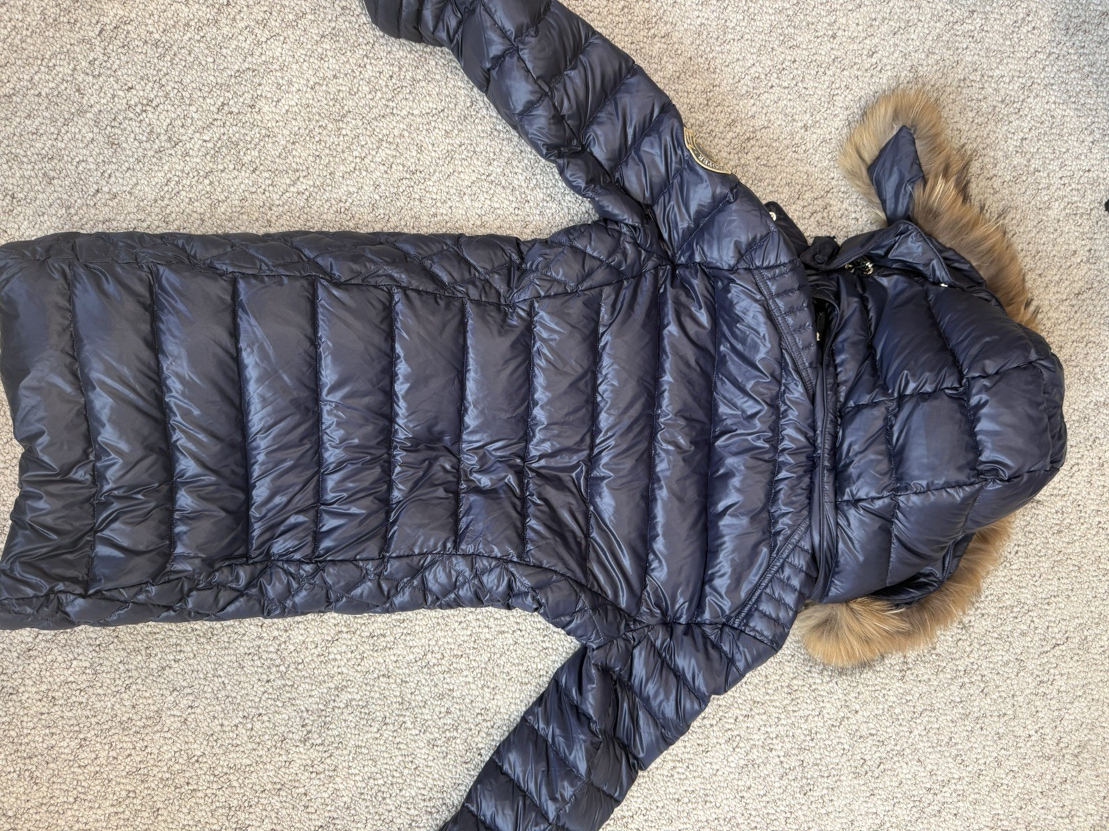 Holland Cooper St Moritz 2 Long Padded Coat Jacket Faux Fur Hood RRP £449