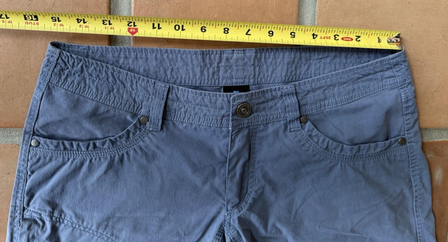 Kuhl Hiking Shorts Blue Size 8 Outdoor Camping Style #6078 Born in the Mountains