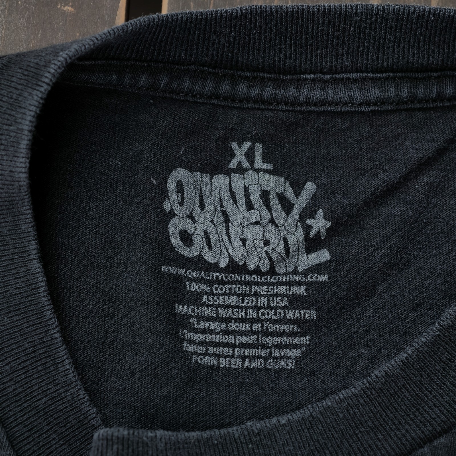 VTG Quality Control T-Shirt “Keep Em Clean” Sneaker Fetish Graphic NSFW XL