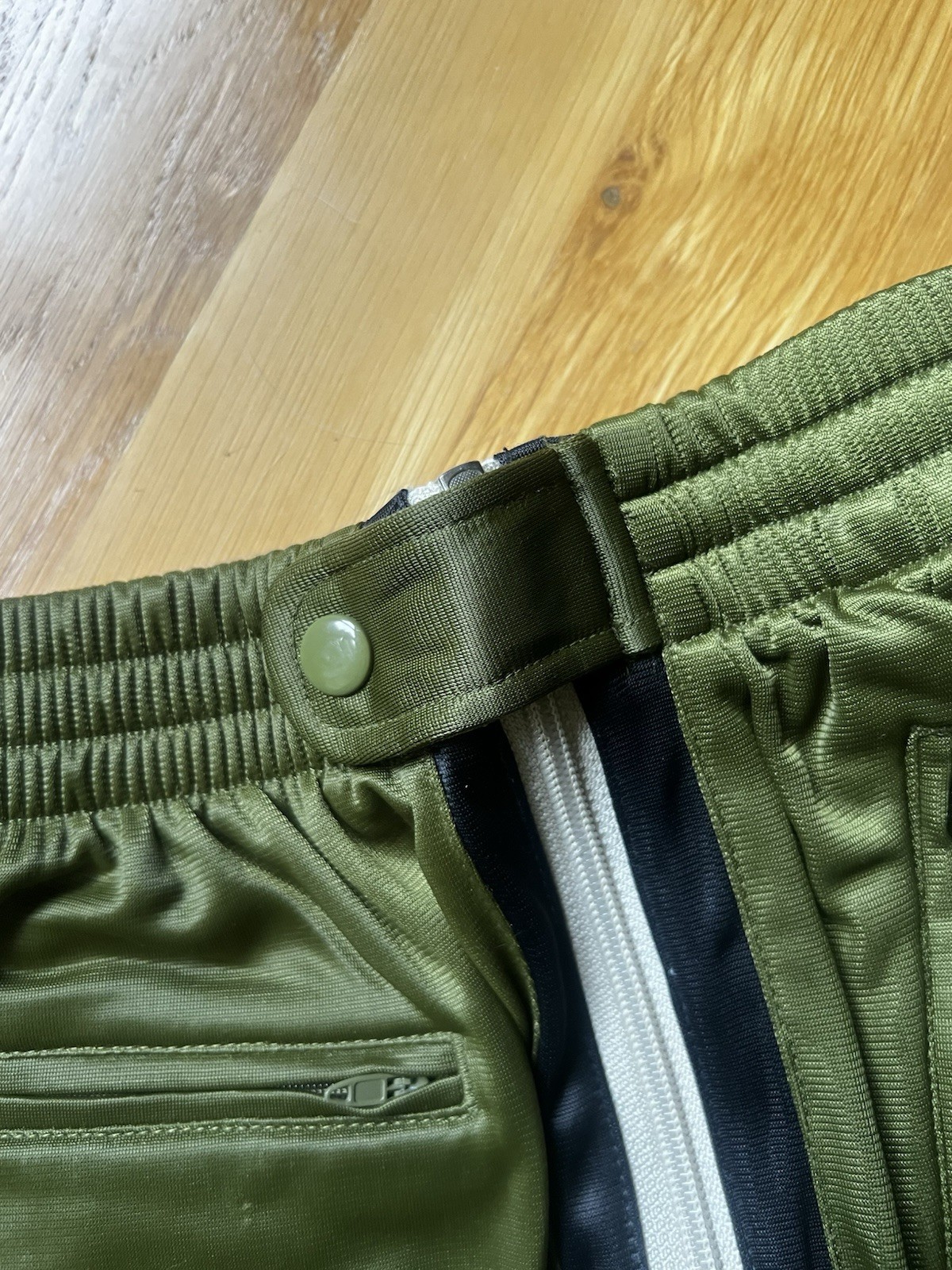 Vintage 80s/90s Solare Sporta Track Pants Mens Med Zip Side Stripe