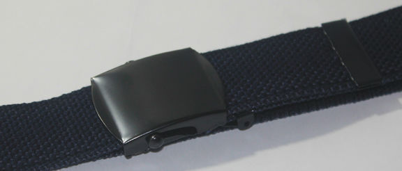 NEW ADJUSTABLE CANVAS MILITARY WEB BELT BUCKLE BLACK NAVY BLUE GREY OLIVE GREEN