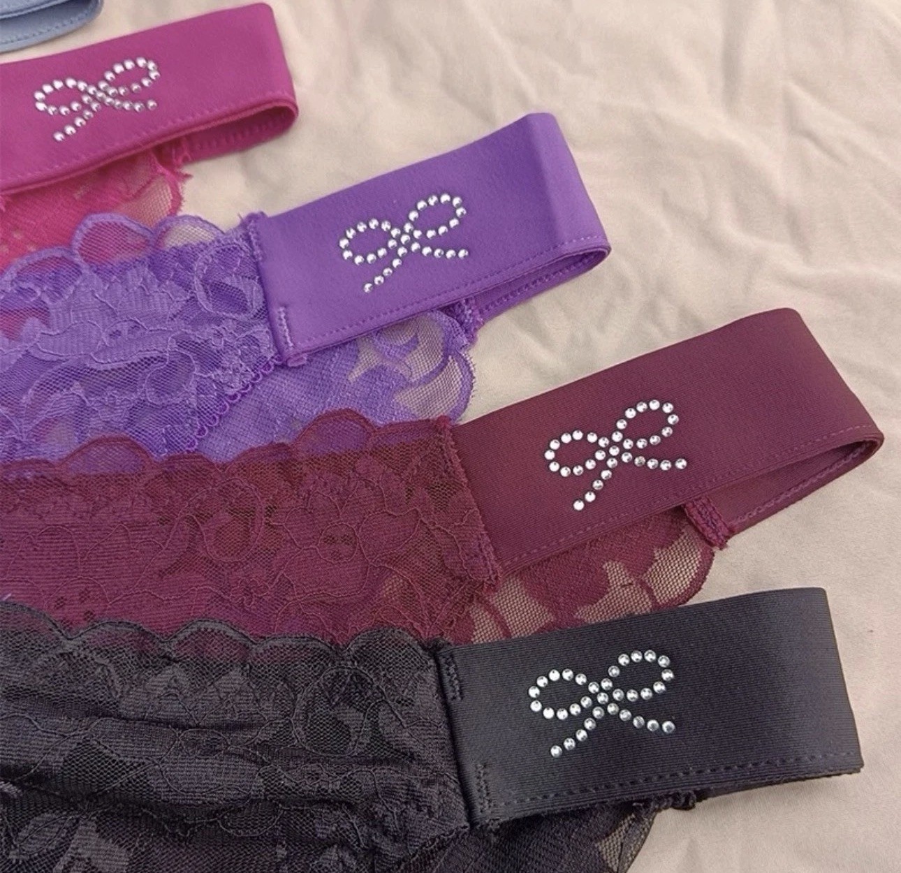 5 Pack Lot Sexy Womens See Through Sheer Lace Panties Underwear Lingeries :)-)