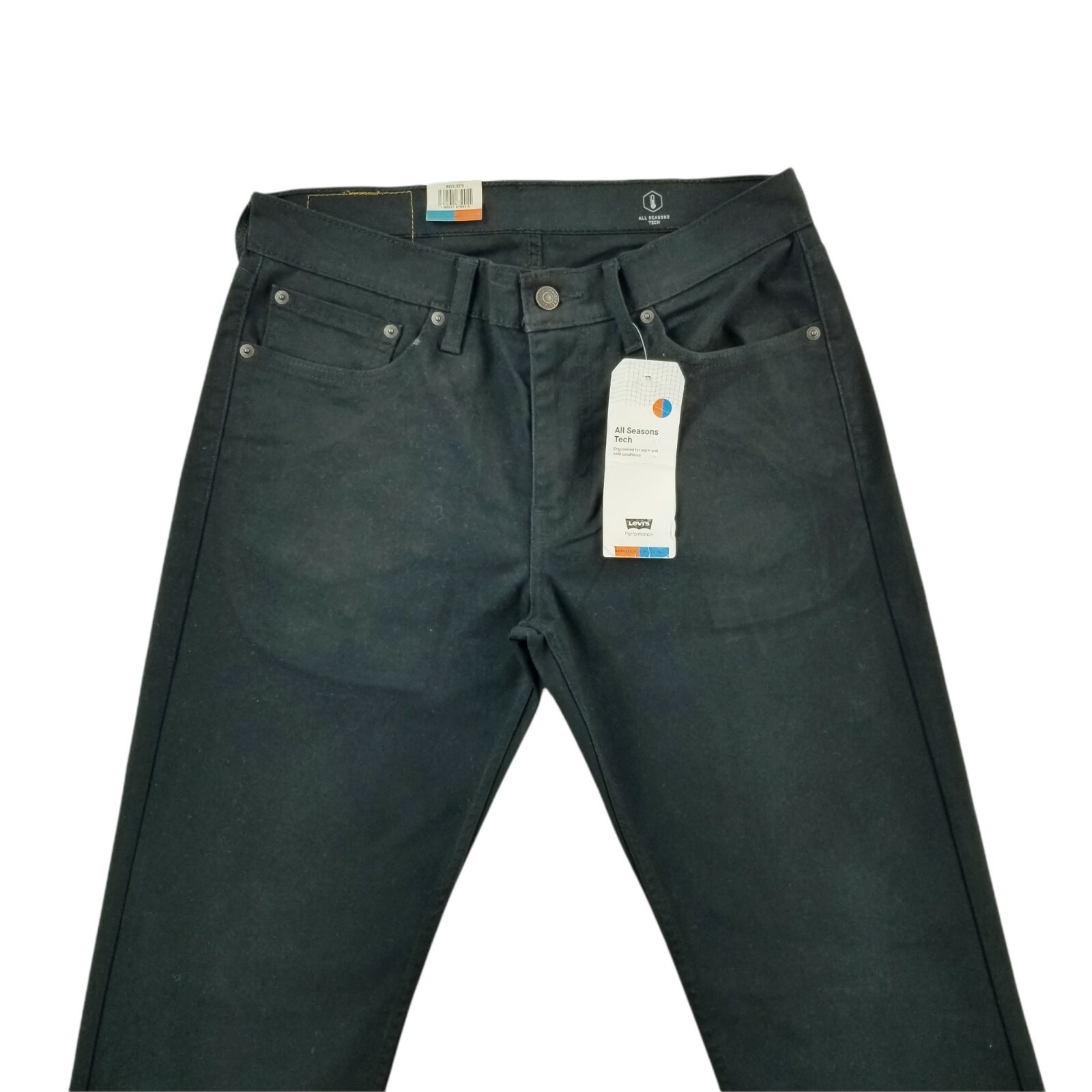 Levi’s 511 Slim Fit Jeans Men’s Stretch All Seasons Mid Rise Zip Dark Wash Pants
