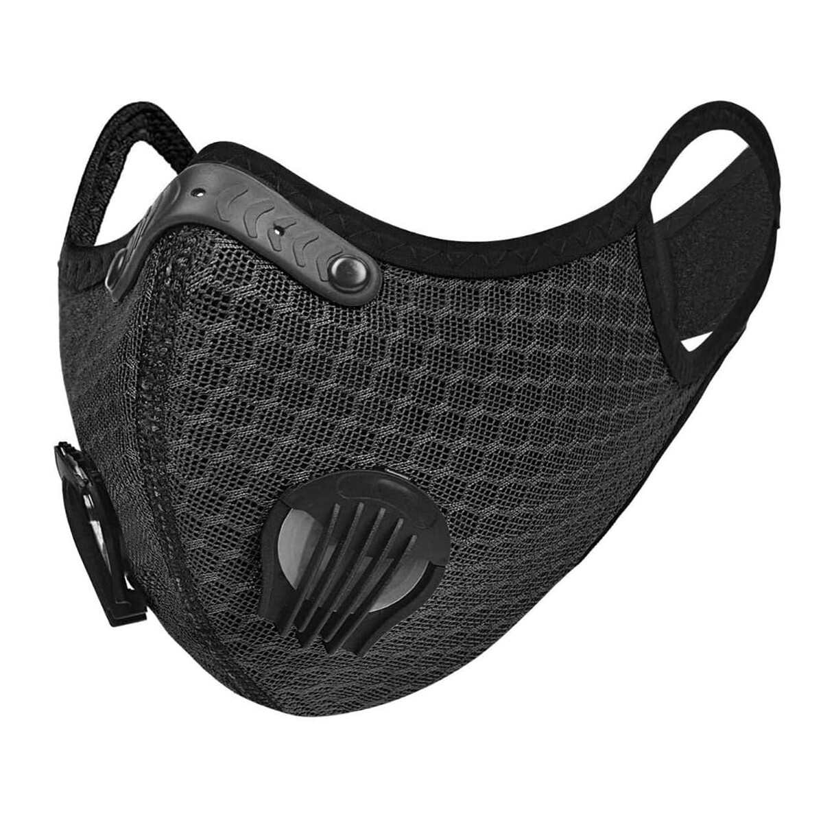 Adjustable Reusable Mask Protection with Filters Valves for Cycling Hiking Sport