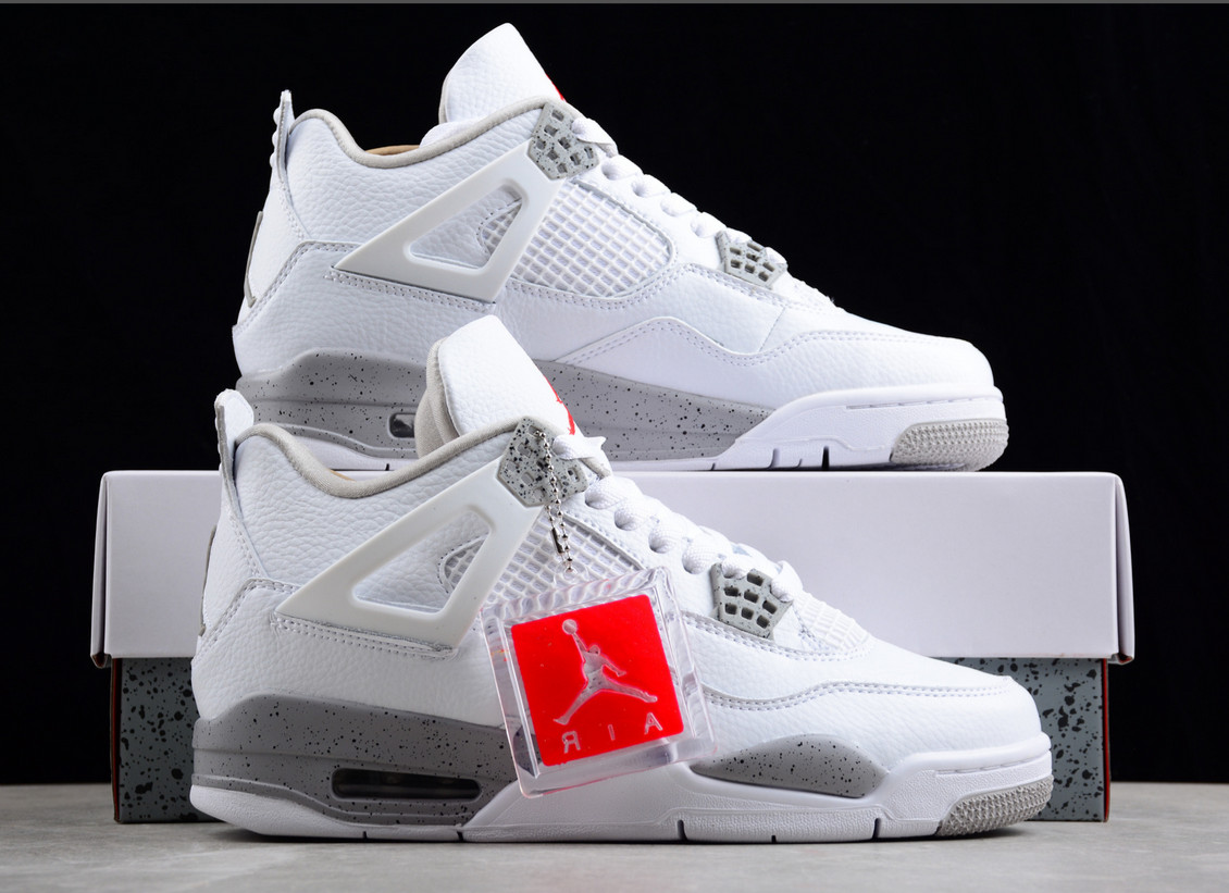 Jordan 4 Retro “White Oreo ” Men’s Basketball Shoes Mid Top